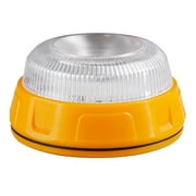 Adifare LED Emergency Light Wireless Battery Operated Waterproof Flashing Yellow Beacon Lights with Magnet Portable Safety Warning Lamp Lighting for Vehicles Car Tow Trucks